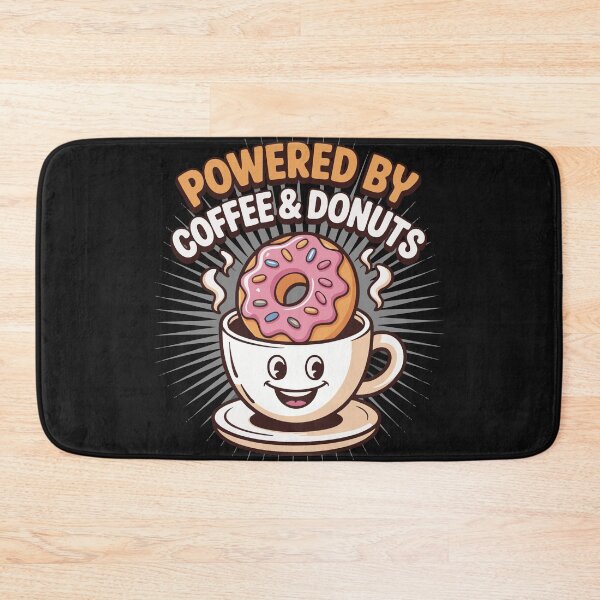 Item preview, Smiling Hot Mug Coffee and Donuts designed and sold by TeezTales.