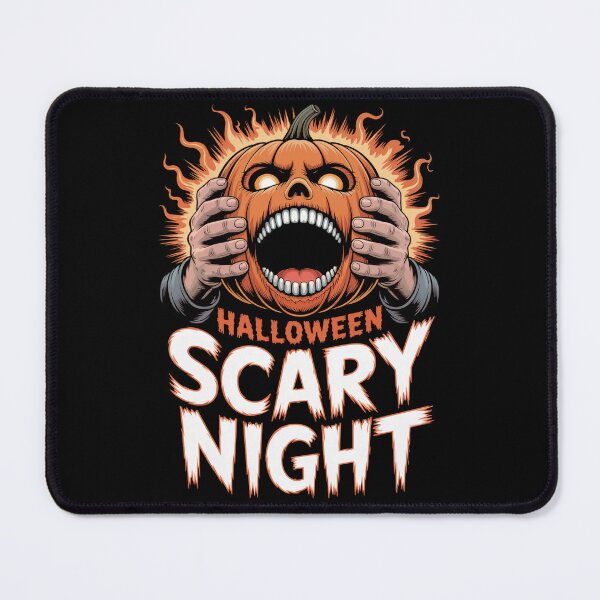 Item preview, Halloween Scary Night – Screaming Pumpkin Head Design designed and sold by SoftStyleStudio ⭐⭐⭐.