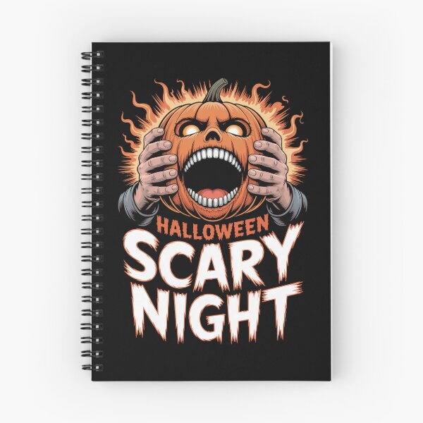 Item preview, Halloween Scary Night – Screaming Pumpkin Head Design designed and sold by SoftStyleStudio ⭐⭐⭐.