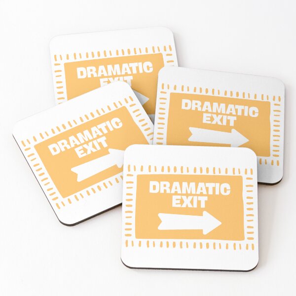 Item preview, Dramatic Exit Funny Kitchen in Yellow designed and sold by Dondonmart.