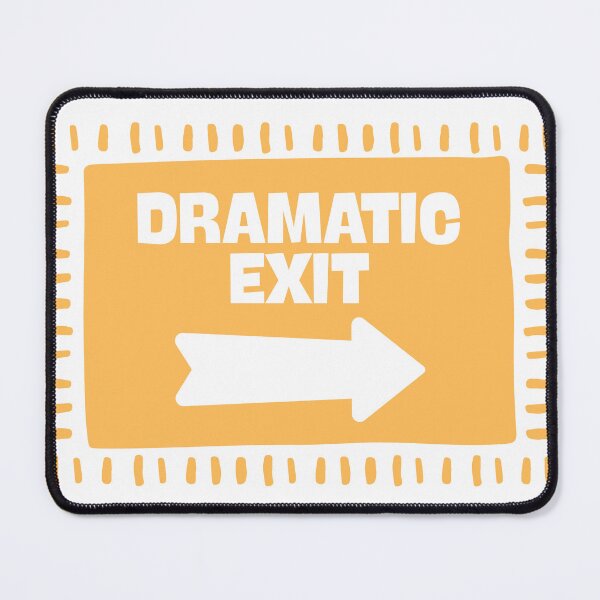 Item preview, Dramatic Exit Funny Kitchen in Yellow designed and sold by Dondonmart.