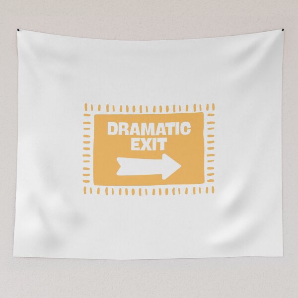 Item preview, Dramatic Exit Funny Kitchen in Yellow designed and sold by Dondonmart.