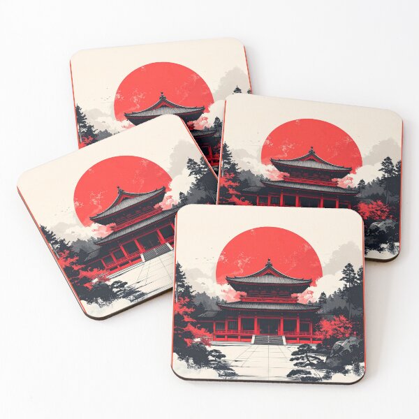 Item preview, Red Sun on the Black Temple designed and sold by Seydou KONÉ.