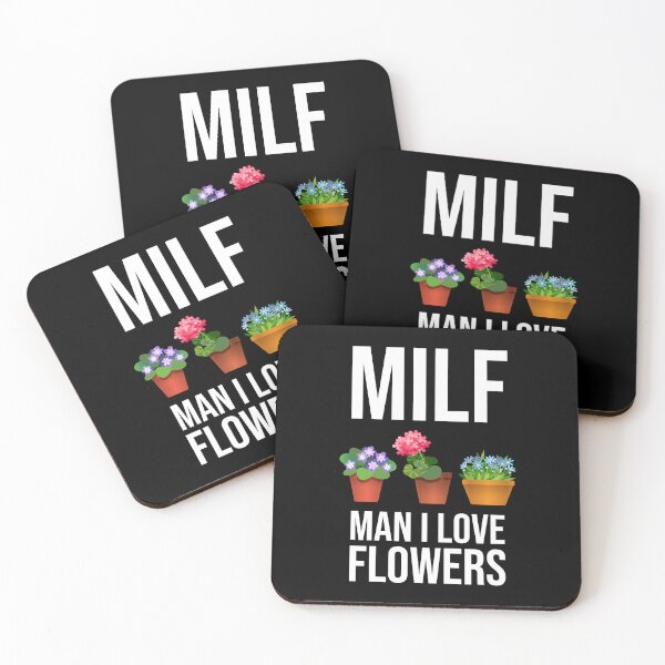 Item preview, MILF - Man I Love Flowers designed and sold by Cat Lady Designs.