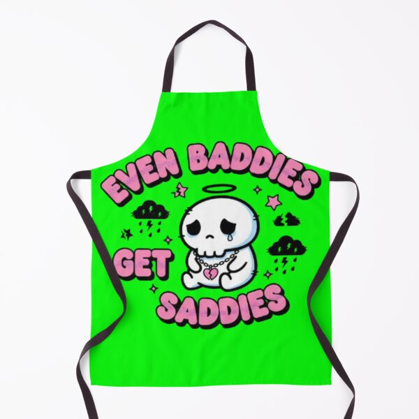 Item preview, Even Baddies Get Saddies – Cute Kawaii Skeleton Pastel Goth designed and sold by Charisma Enigma.