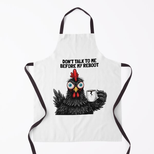 Item preview, Don’t Talk to Me Before My Reboot – Grumpy Chicken Coffee Humor designed and sold by GrumpyCrudly.
