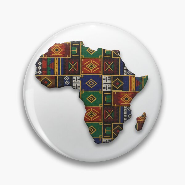 Item preview, African Continent Map Pattern | Tribal Fabric Print Art designed and sold by MugsNstuff Live Love Create!.