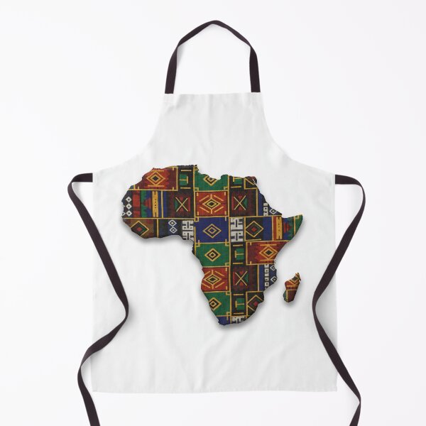 Item preview, African Continent Map Pattern | Tribal Fabric Print Art designed and sold by MugsNstuff Live Love Create!.