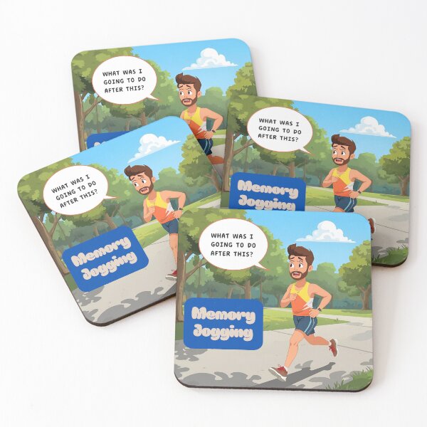 Item preview, Jogging While Trying to Remember designed and sold by MentalDripCave.