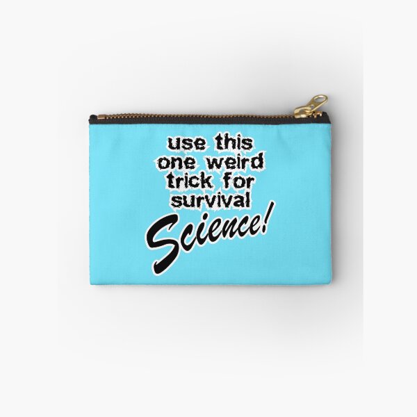 Item preview, use this one weird trick for survival science, light blue background designed and sold by mntimg.
