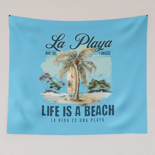 Item preview, Vida es La Playa Beach Life Vacation designed and sold by ej-sulu.