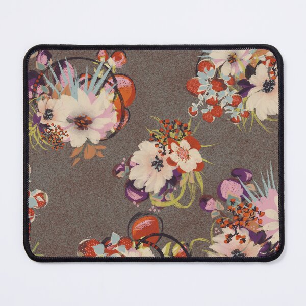 Item preview, Modern Ikebana Floral on Brown designed and sold by Kathryn-Designs.