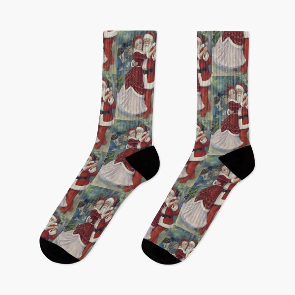 Item preview, Renoir Reimaged Santa and Mrs. Claus designed and sold by The Painted Topaz.