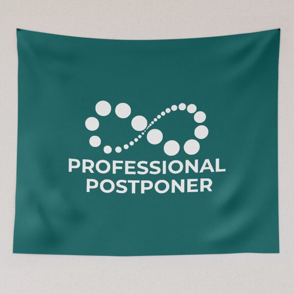 Item preview, Professional Postponer (turquoise) designed and sold by aTulier.