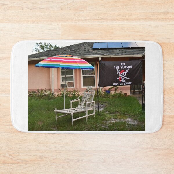 Item preview, Skeleton Relaxing Under Umbrella designed and sold by MercerImages.