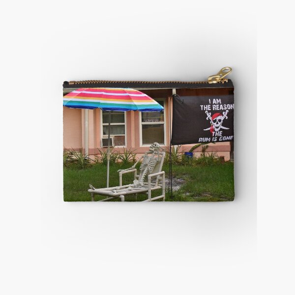 Item preview, Skeleton Relaxing Under Umbrella designed and sold by MercerImages.
