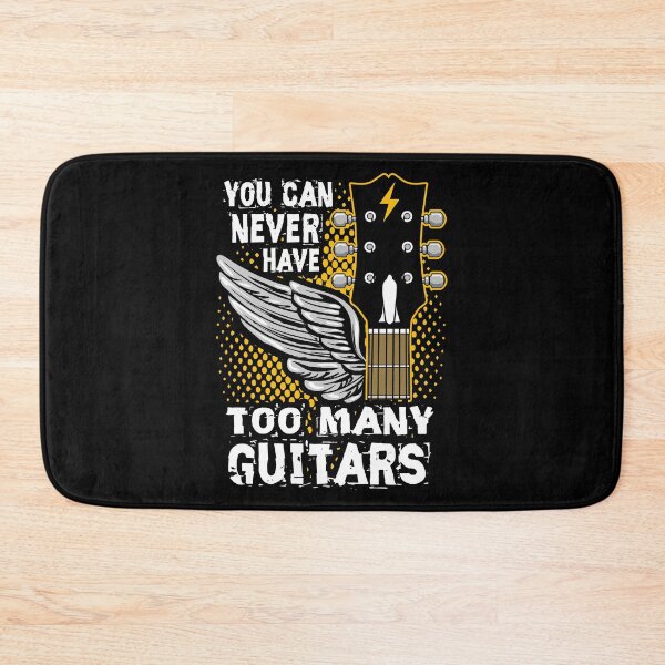 Item preview, You Can Never Have Too Many Guitars - Vintage Winged Headstock Musician Design designed and sold by Dmetalx Art Apparel.