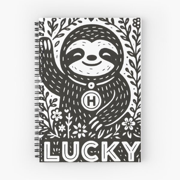 Item preview, Lucky Sloth – Minimalist Line Art Illustration designed and sold by Charisma Enigma.
