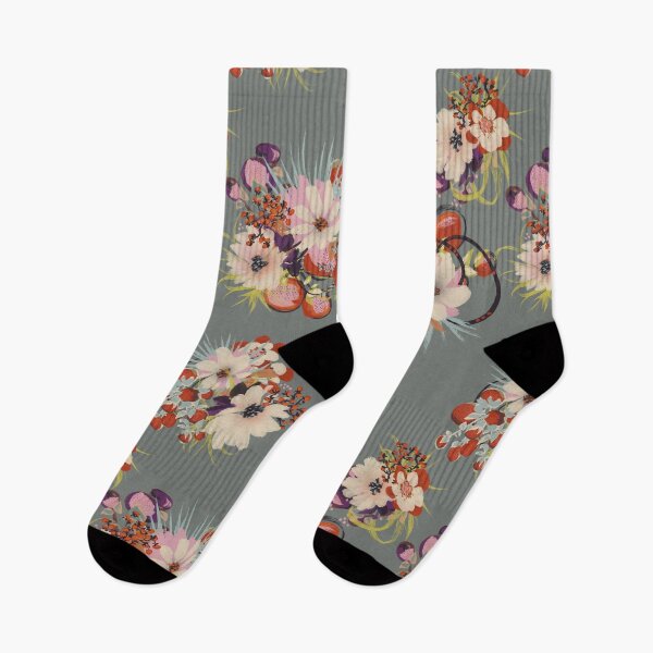 Item preview, Modern Ikebana Floral on Sage Green designed and sold by Kathryn-Designs.