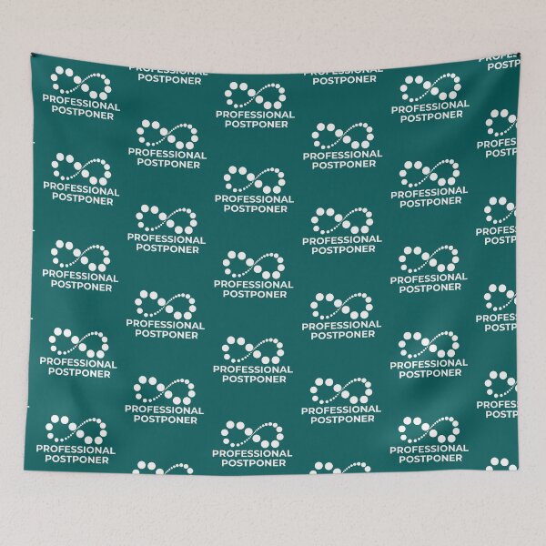 Item preview, Professional Postponer (turquoise pattern) designed and sold by aTulier.