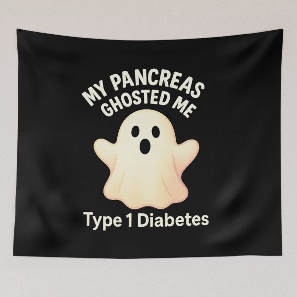 Item preview, My Pancreas Ghosted Me – Funny Type 1 Diabetes Awareness Shirt   designed and sold by DailyDrivesct.