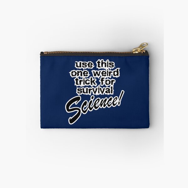 Item preview, use this one weird trick for survival science, dark blue background designed and sold by mntimg.