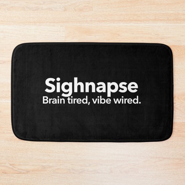 Item preview, Brain tired, vibe wired. designed and sold by Textitude.