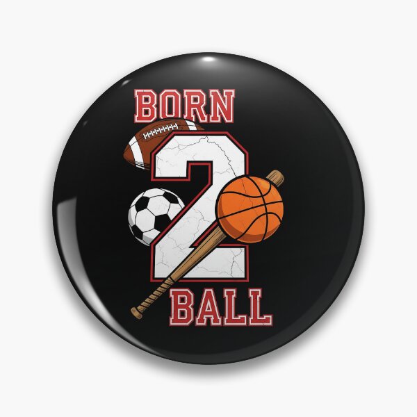 Item preview, Born 2 Ball 2nd Birthday Sports 2 Year Old Boy Second Bday designed and sold by facegm.