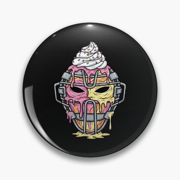 Artikelvorschau, Junge Baseball Catcher Maske Baseball Drip Ice Cream Jugend entworfen und verkauft von facegm.