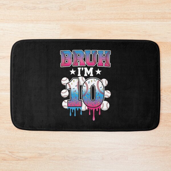 Item preview, Bruh 10th Birthday Boy Baseball Ice Cream Drip 10 Year Old designed and sold by facegm.