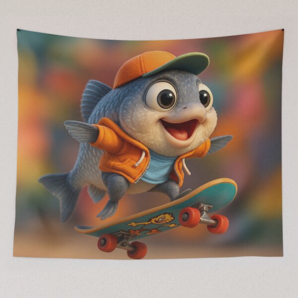 Item preview, Skater Herring Fish designed and sold by Sillytoe.