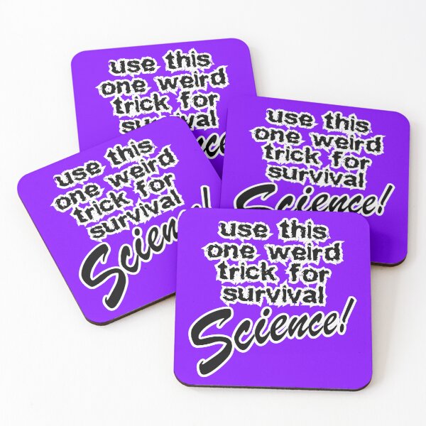 Item preview, use this one weird trick for survival science, violet background designed and sold by mntimg.