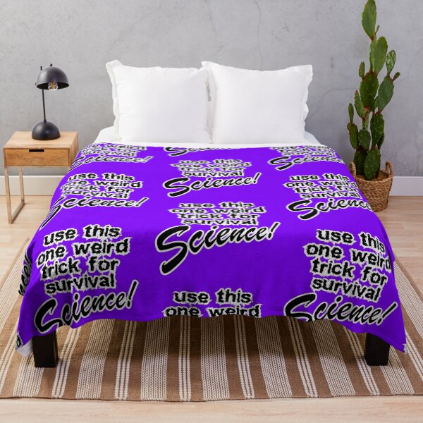 Item preview, use this one weird trick for survival science, violet background designed and sold by mntimg.