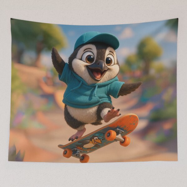 Item preview, Skater Humboldt Penguin designed and sold by Sillytoe.