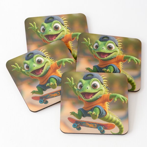Item preview, Skater Iguana designed and sold by Sillytoe.