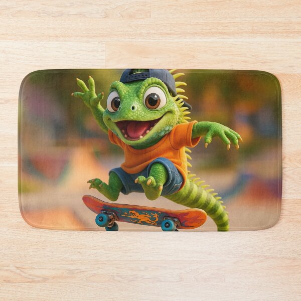 Item preview, Skater Iguana designed and sold by Sillytoe.