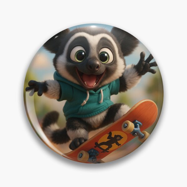 Item preview, Skater Indri Lemur designed and sold by Sillytoe.