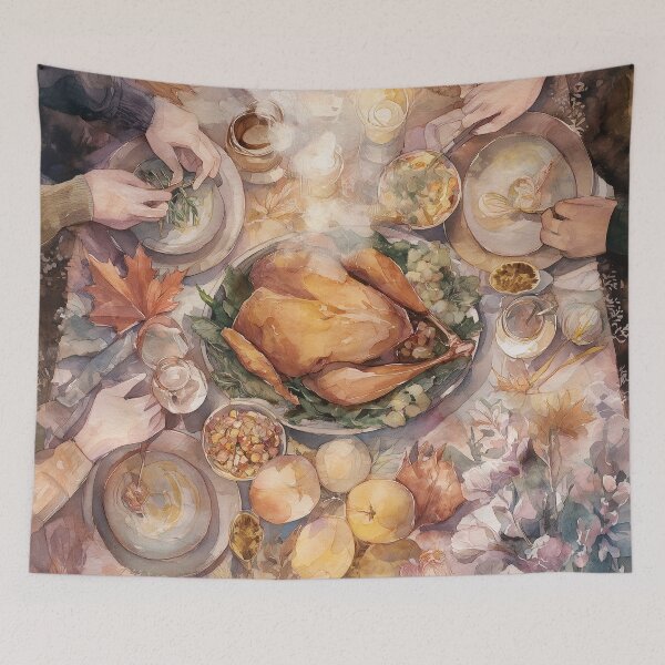Item preview, Friendsgiving in Watercolor: A Seat at the Table designed and sold by ArgentoArt.