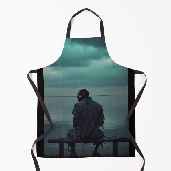 Item preview, Zombie Sitting on a Bench by the Calm Water designed and sold by NightTimeJ.