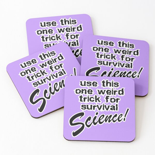 Item preview, use this one weird trick for survival science, lilac background designed and sold by mntimg.
