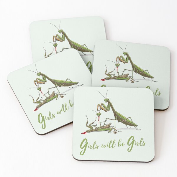 Item preview, Girls will be Girls | Praying Mantis designed and sold by QuirkyGuacamole.