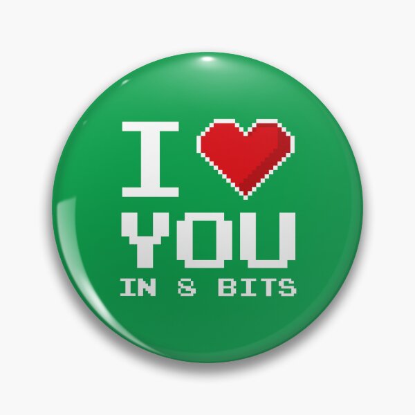 Item preview, I Love You in 8 Bits – Retro Pixel Heart designed and sold by DAFIN.