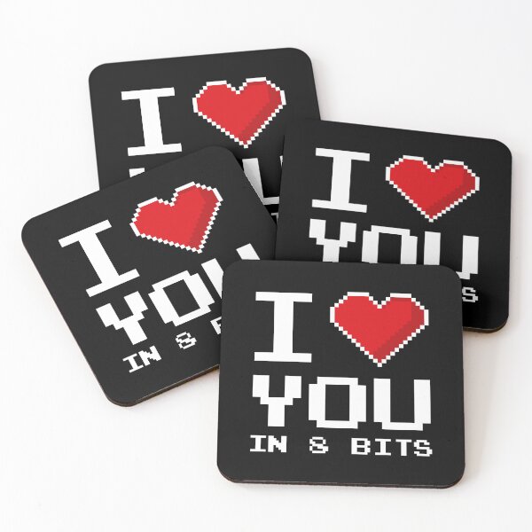 Item preview, I Love You in 8 Bits – Retro Pixel Heart designed and sold by DAFIN.