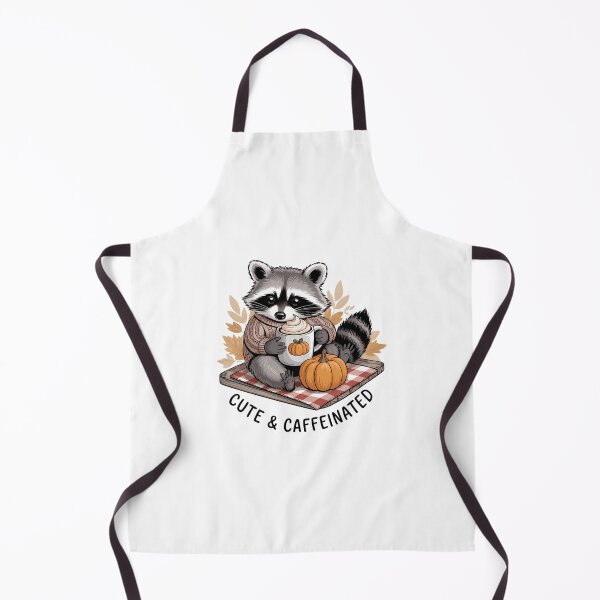 Item preview, Cute & Caffeinated Raccoon Fall designed and sold by brynatshop.