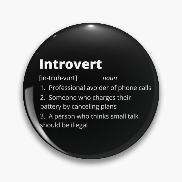 Item preview, Introvert Funny Dictionary Definition designed and sold by bruceygoosey84.
