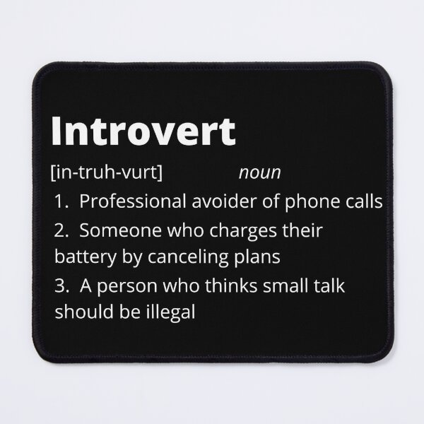 Item preview, Introvert Funny Dictionary Definition designed and sold by bruceygoosey84.