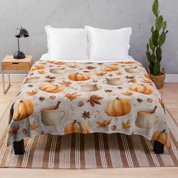 Item preview, Pumpkin Spice & Everything Nice (Seamless Pattern) designed and sold by ArgentoArt.