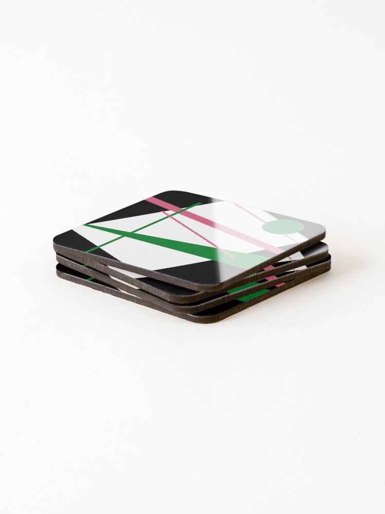 Thumbnail 4 of 5, Coasters (Set of 4), Getting In Shape: Angles designed and sold by EdiesArts.