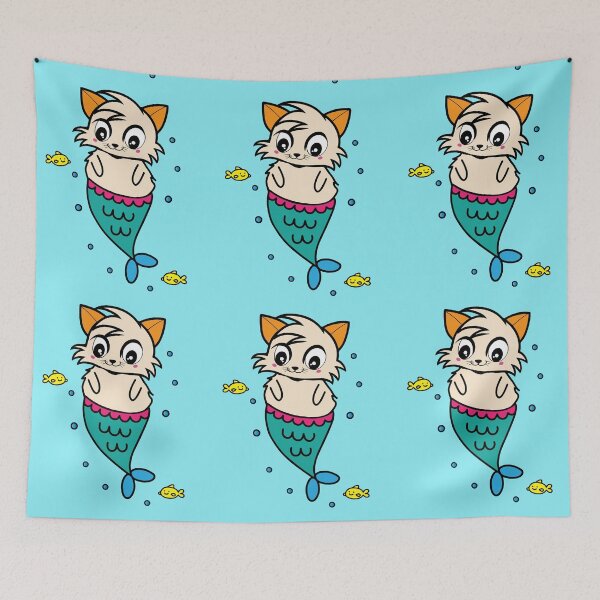 Item preview, Mermaid cat in the water designed and sold by tarek25.
