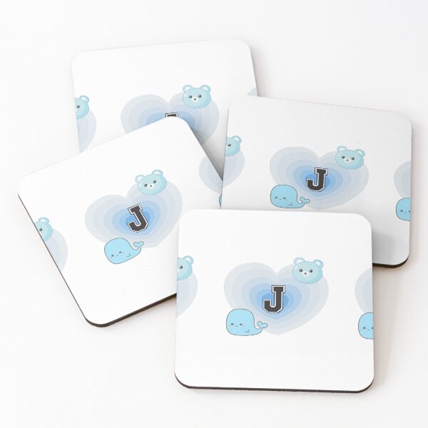 Item preview, Cute Blue Letter J – Kawaii Aesthetic Design designed and sold by ByDadosh.